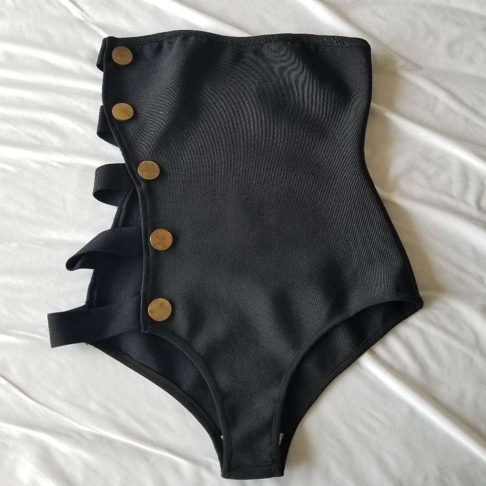 PrettyLittleThing Cut Out Bodysuit Size 8